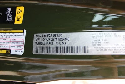 2022 Jeep Wrangler Unlimited Willys