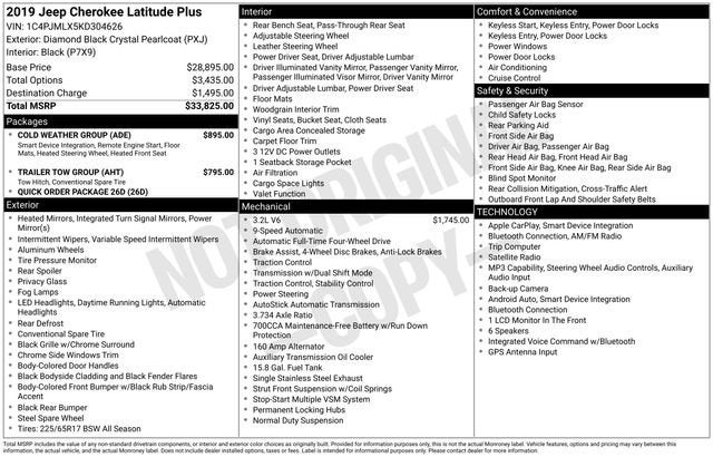 2019 Jeep Cherokee Latitude Plus