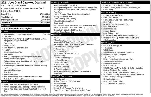 2021 Jeep Grand Cherokee Overland