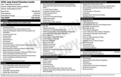 2026 Jeep Grand Cherokee Laredo