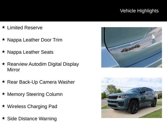 2026 Jeep Grand Cherokee Limited Reserve