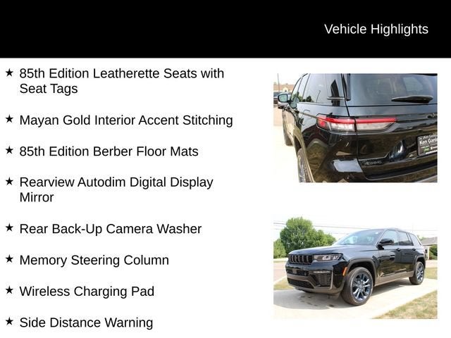 2026 Jeep Grand Cherokee 85th Anniversary Edition