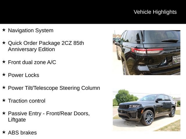 2026 Jeep Grand Cherokee 85th Anniversary Edition