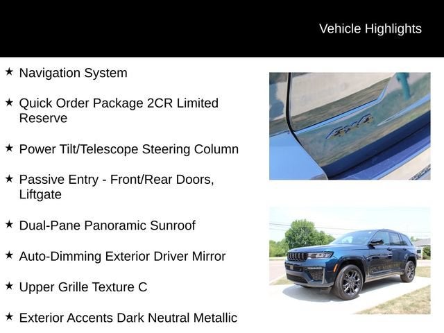 2026 Jeep Grand Cherokee Limited Reserve