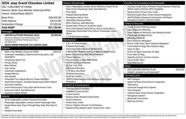 2026 Jeep Grand Cherokee Limited