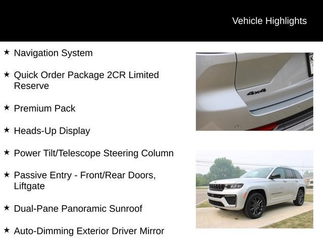 2026 Jeep Grand Cherokee Limited Reserve