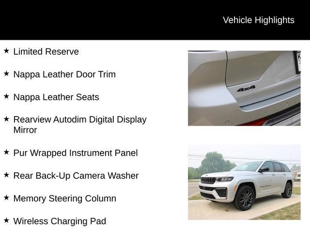 2026 Jeep Grand Cherokee Limited Reserve
