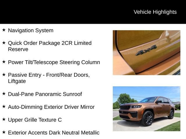 2026 Jeep Grand Cherokee Limited Reserve