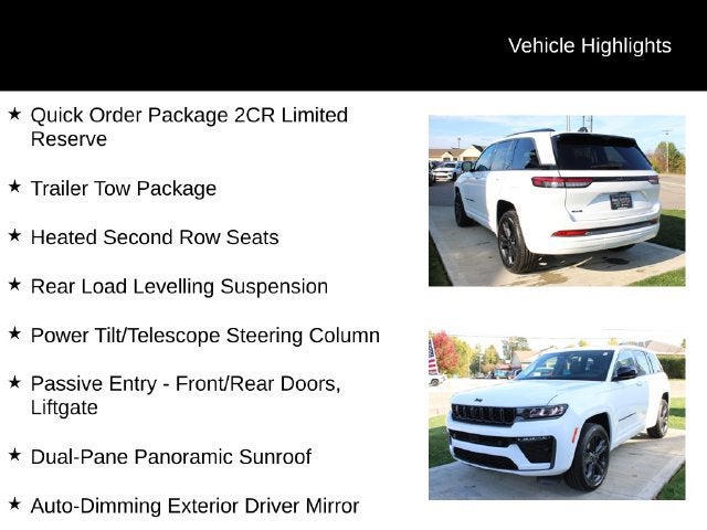 2027 Jeep Grand Cherokee Limited Reserve