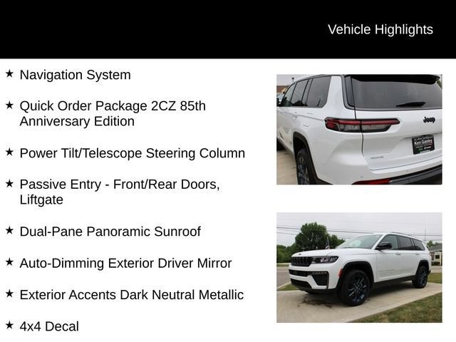 2026 Jeep Grand Cherokee L 85th Anniversary Edition