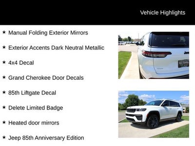 2026 Jeep Grand Cherokee L 85th Anniversary Edition