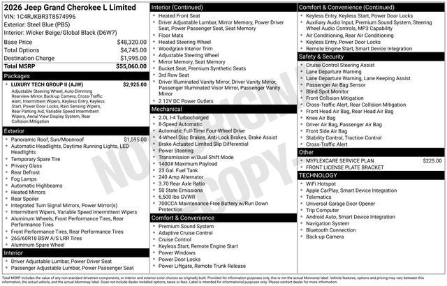 2026 Jeep Grand Cherokee L Limited