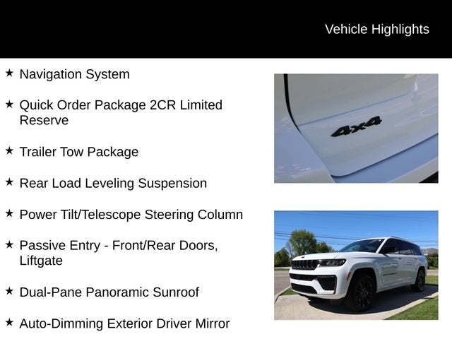 2026 Jeep Grand Cherokee L Limited Reserve