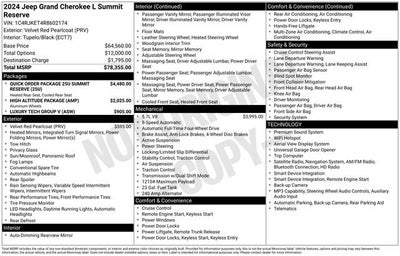 2024 Jeep Grand Cherokee L Summit Reserve