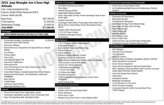2024 Jeep Wrangler 4xe High Altitude