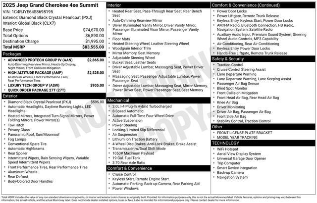 2025 Jeep Grand Cherokee 4xe Summit