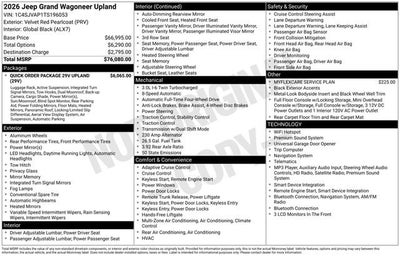 2026 Jeep Grand Wagoneer Upland
