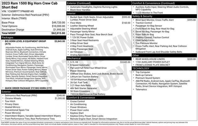 2023 RAM 1500 Big Horn