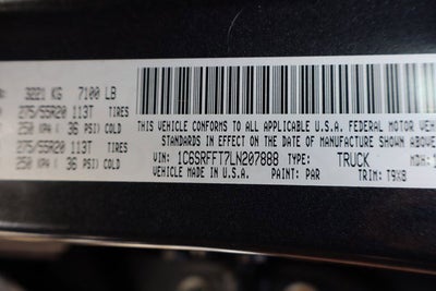 2020 RAM 1500 Big Horn