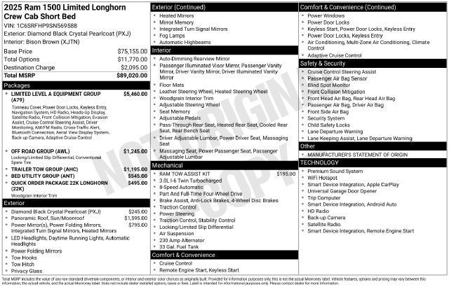 2025 RAM 1500 Longhorn