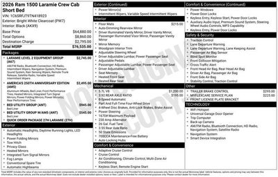 2026 RAM 1500 Laramie