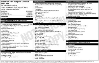 2025 RAM 1500 Tungsten