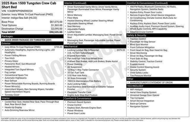 2025 RAM 1500 Tungsten