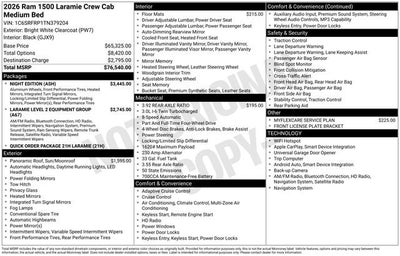 2026 RAM 1500 Laramie