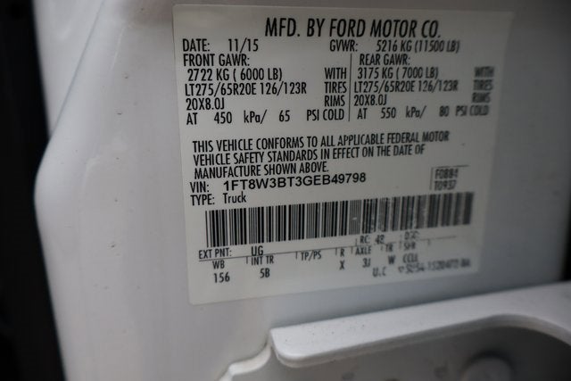 2016 Ford Super Duty F-350 SRW Lariat