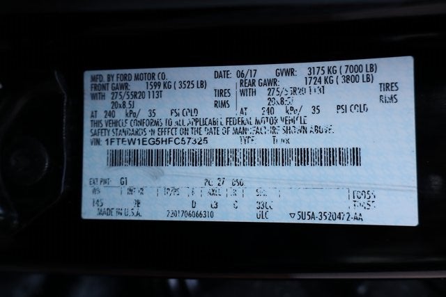 2017 Ford F-150 Platinum