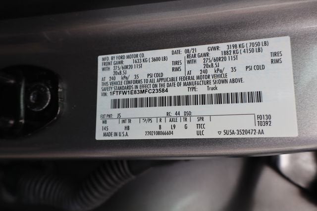 2021 Ford F-150 LARIAT