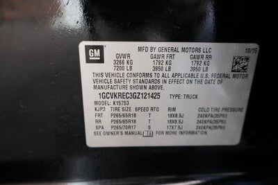 2016 Chevrolet Silverado 1500 LT