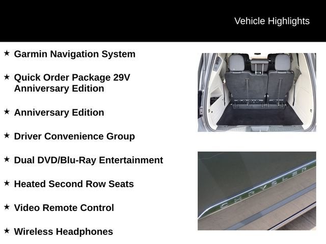 2016 Chrysler Town & Country Touring-L Anniversary Edition