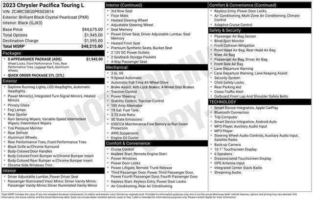 2023 Chrysler Pacifica Touring L