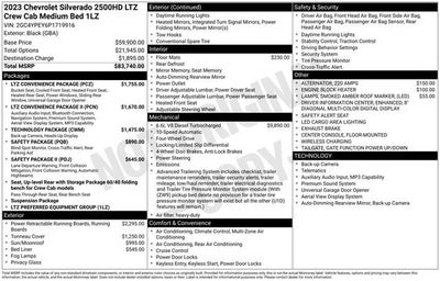 2023 Chevrolet Silverado 2500HD LTZ