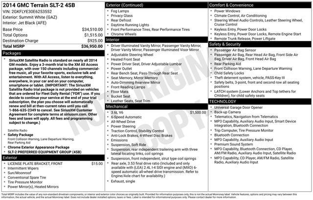 2014 GMC Terrain SLT