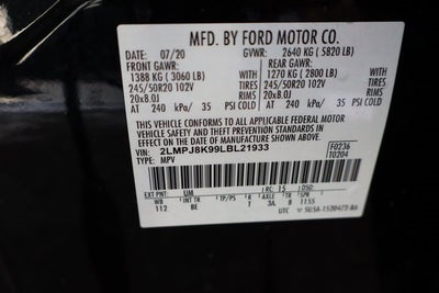 2020 Lincoln Nautilus Reserve