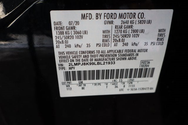 2020 Lincoln Nautilus Reserve