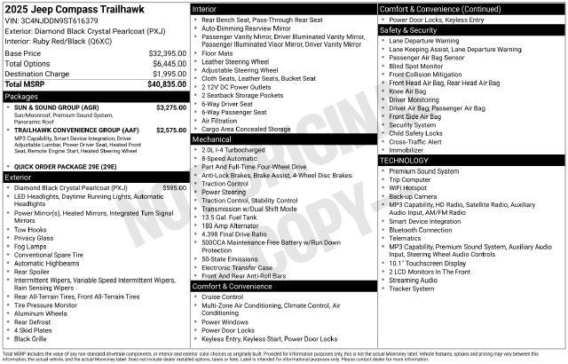 2025 Jeep Compass Trailhawk