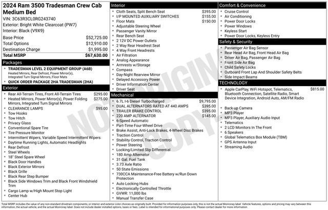 2024 RAM 3500 Tradesman