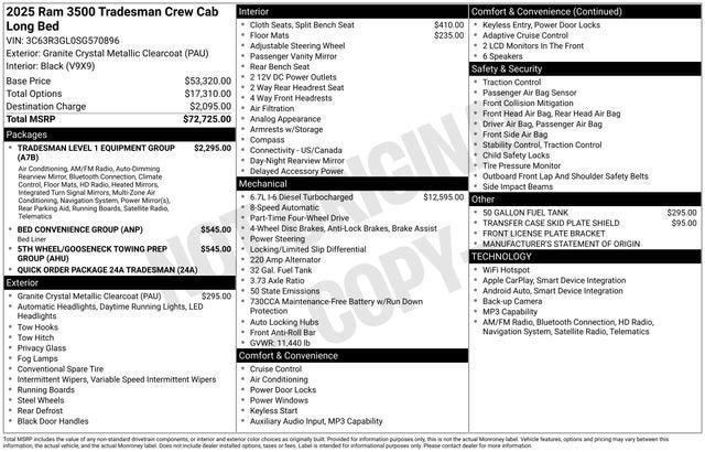 2025 RAM 3500 Tradesman