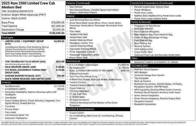 2025 RAM 2500 Limited