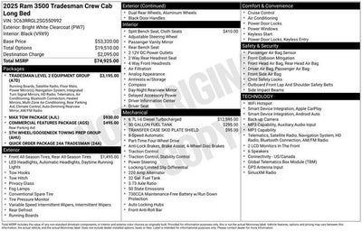 2025 RAM 3500 Tradesman