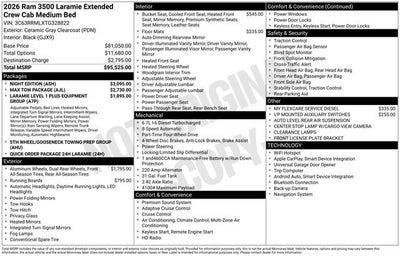 2026 RAM 3500 Laramie
