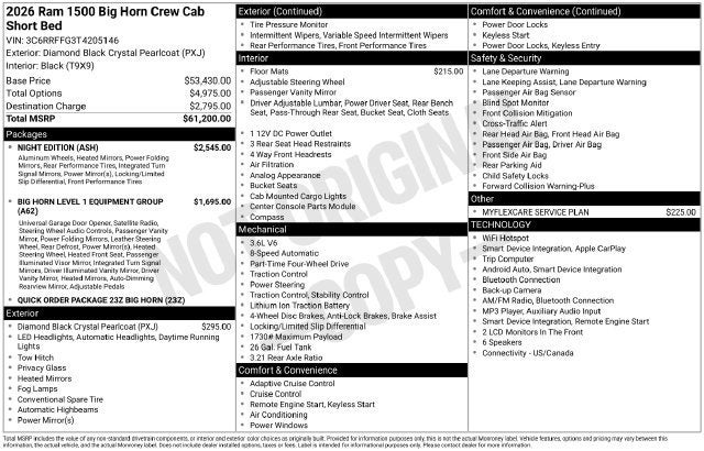 2026 RAM 1500 Big Horn