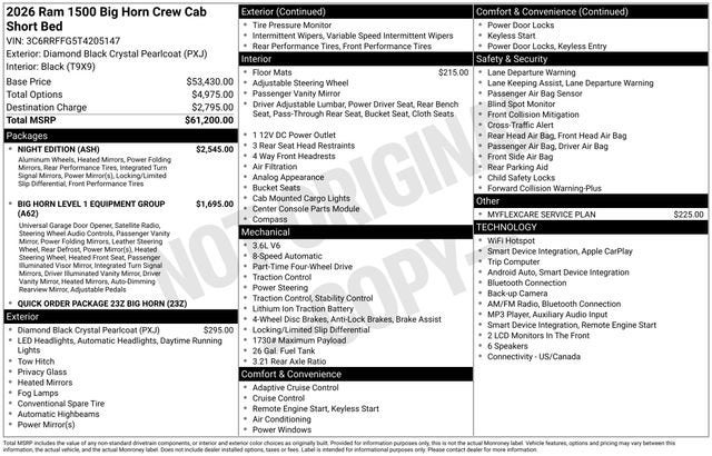 2026 RAM 1500 Big Horn