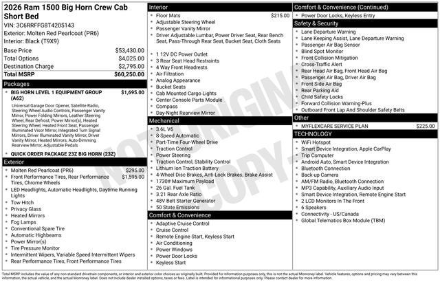 2026 RAM 1500 Big Horn