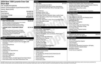 2026 RAM 1500 Laramie