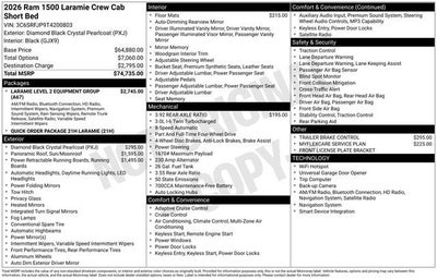 2026 RAM 1500 Laramie