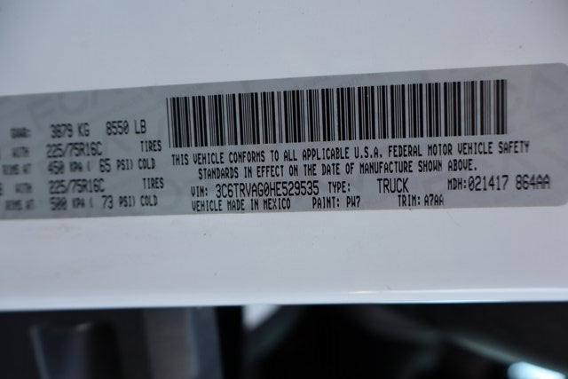 2017 RAM ProMaster Cargo Van Low Roof